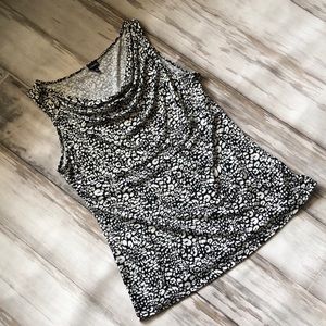 RAFAELLA SLEEVELESS COWL NECK TOP / size Medium